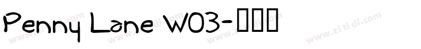 Penny Lane W03字体转换